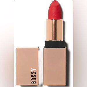 BOSSY COSMETICS NWBX Bold Scarlet Lipstick Shade; INSPIRING